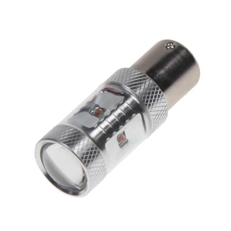CREE LED BA15S 12-24V, 30W (6x5W) červená 95c-ba15s-30wr