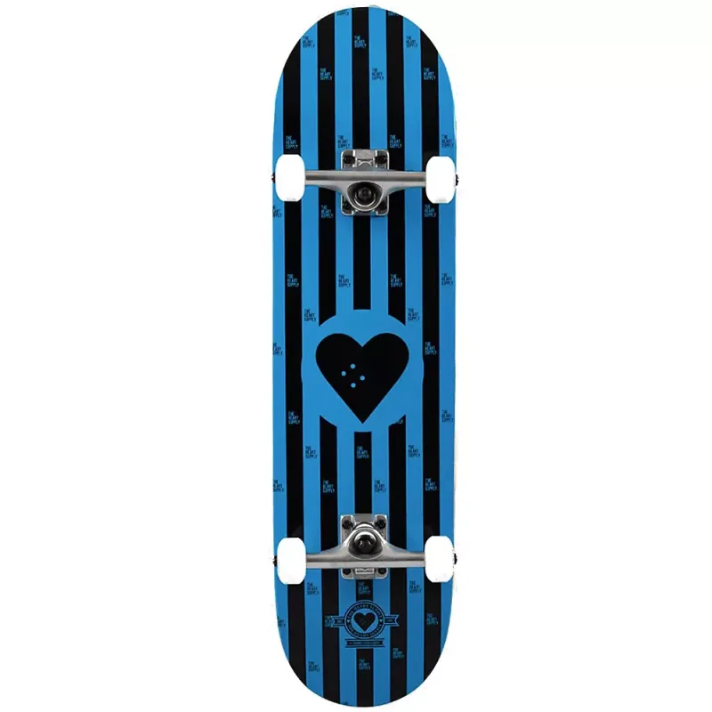 Heart Supply Round Logo 8.25" Skateboard - Stripes