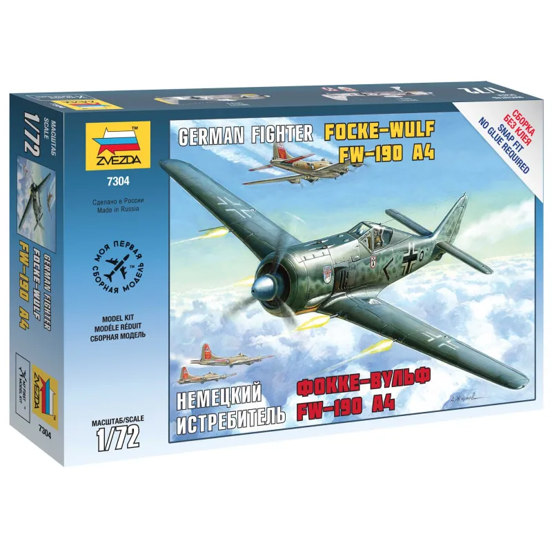 Zvezda Snap Kit lietadlo 7304 - FockeWulf 190 A4 (1:72)
