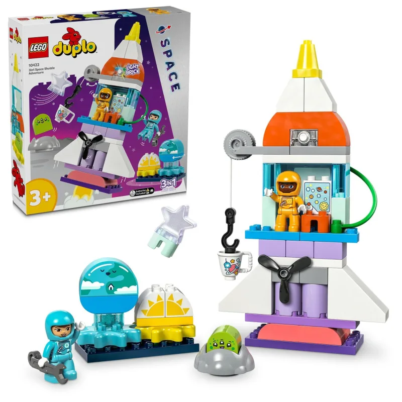 LEGO DUPLO® 10422 Vesmírne dobrodružstvo raketoplánu 3 v 1