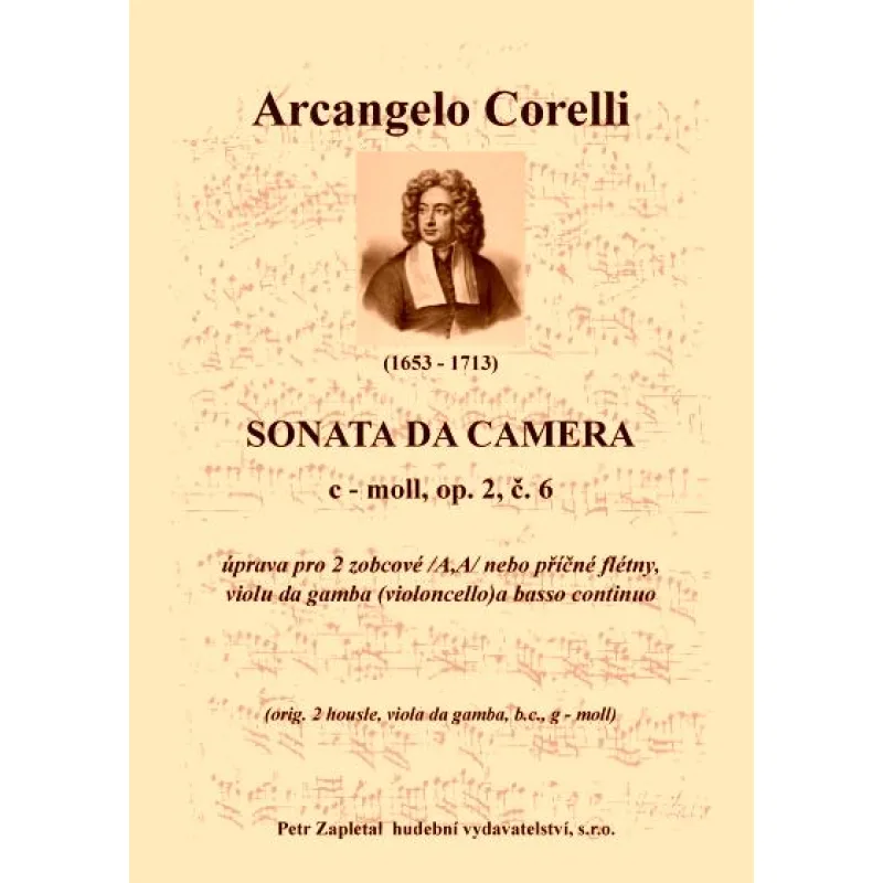 NotaNota Sonata da Camera - úprava - op. 2, č. 6, c moll
