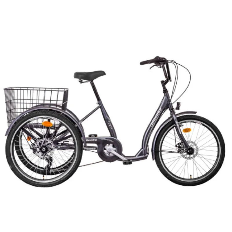 Liberty Trojkolka pro seniory COMFY 6spd. Disk 2026 antracitová