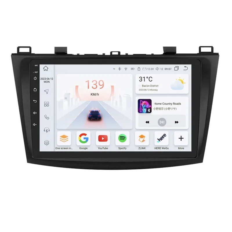 HIZPO KXMZD39001 Autorádio 9" Android pro Mazda 3 II. generace (2010-2013) Model: S9004 (4+32GB) CHR265