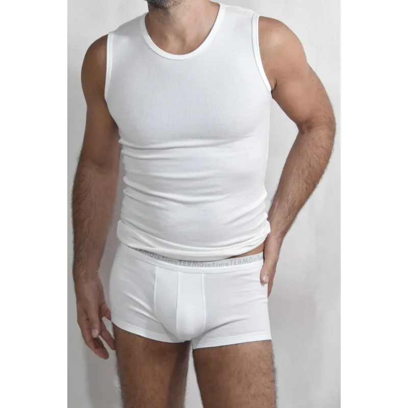 Pánske boxerky bavlnené SET - balenie 4ks - S, biela 4x