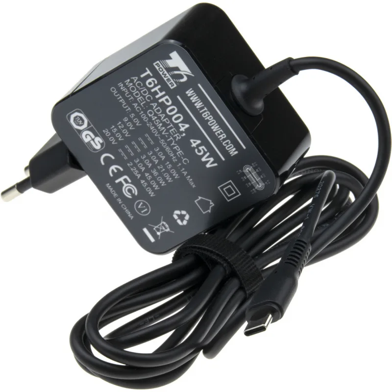 T6 Power univerzální adaptér k notebooku, 45W, USB-C T6HP004