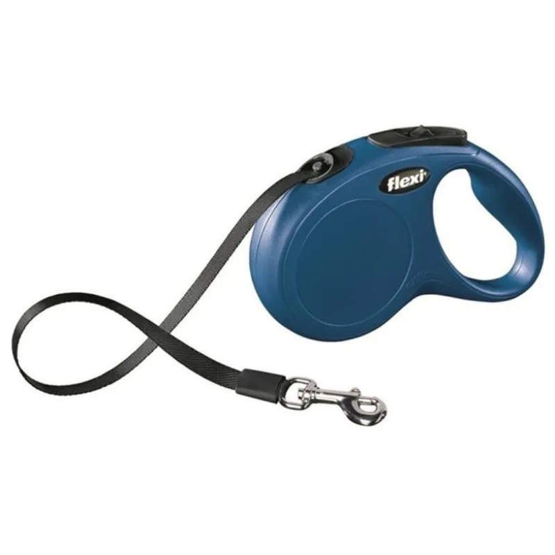 Vodítko Flexi Classic NEW S páska 5 m (do 15 kg) modrá
