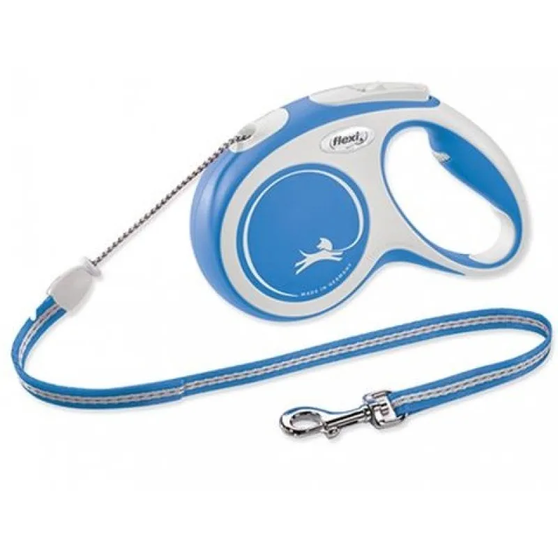 Vodítko Flexi New Comfort L páska 8 m (do 50 kg) modrá