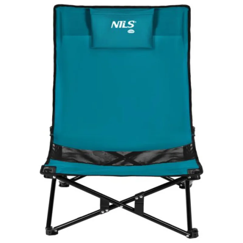 Skládací plážové křeslo NILS Camp NC3306 modro-černé