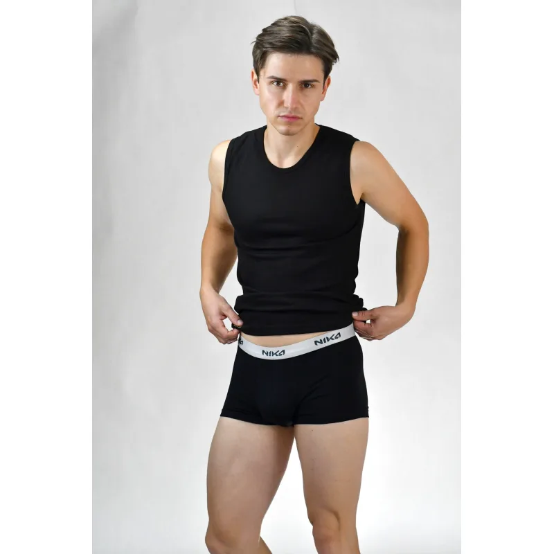 Set Pánske boxerky bambusové NIIN 3 ks - L, čierna sýta