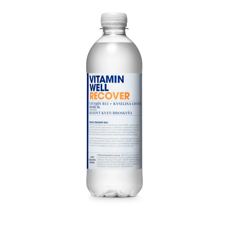 Vitamin Well Recover bazový kvet-broskyňa 0,5 l