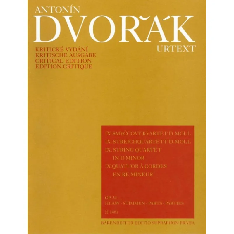 Bärenreiter Smyčcový kvartet č. 9 d moll op. 34
