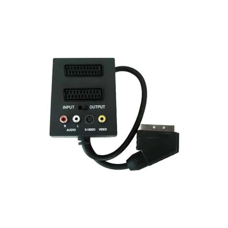 PremiumCord Adapter SCART/M-2xSCART+3xCINCH+Switch IN/OUT (KJSA-02)