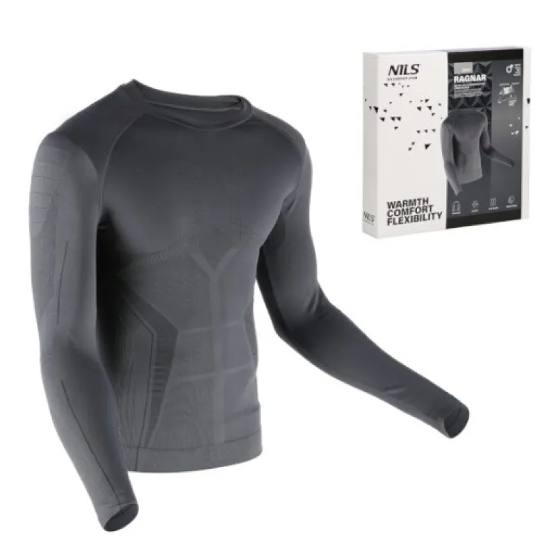 Pánské termo tričko NILS Ragnar BTK0060 šedé, vel. S/M