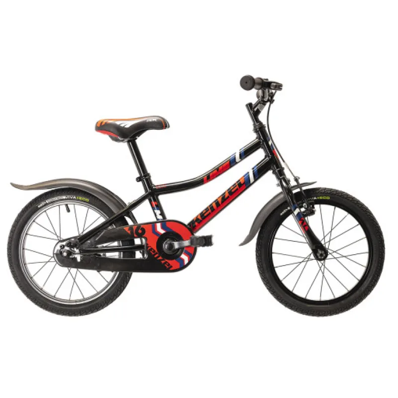 Kenzel Dětské jízdní kolo Lime RF16 1spd, černo-červené