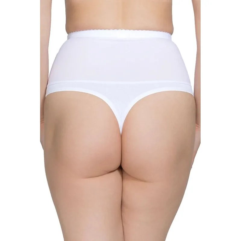 Sťahovacie tangá Iga String biele, vyššieho strihu XXL