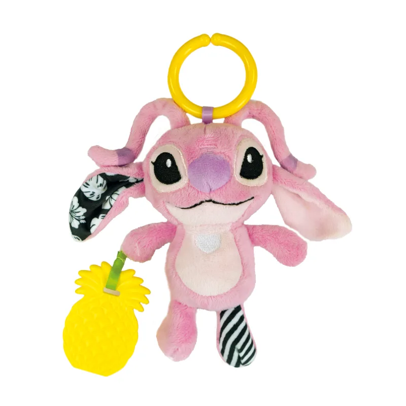 Clementoni Disney baby - Plyšová hrkálka, hryzátko STITCH ANGEL