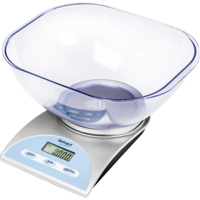 LAMART LT7033 BOWL viacúčelová váha do 5000g s miskou - presnosť 1g