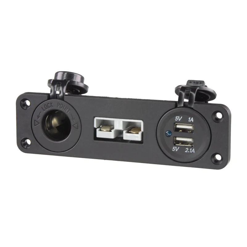 Dvojitá CL,2x USB + Anderson zásuvka 50A do panelu 34583