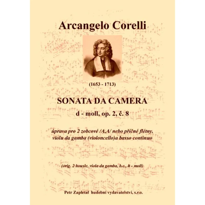 NotaNota Sonata da Camera - úprava - op. 2, č. 8, d moll