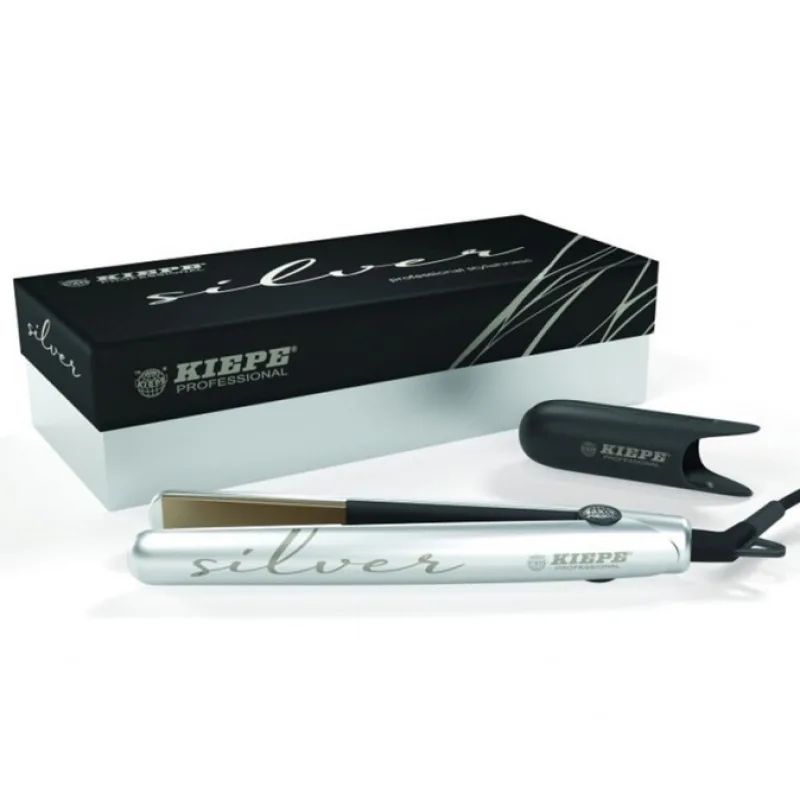 KIEPE Professional SILVER Nano Titanium - profesionálna žehlička na vlasy - strieborná