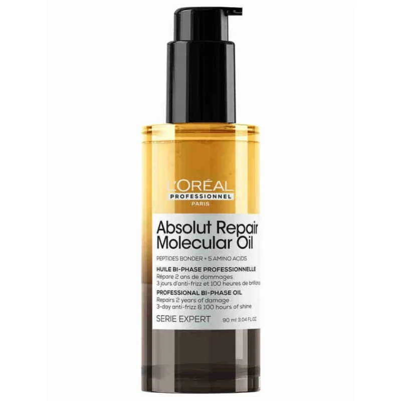 LOREAL Serie Expert Absolut Repair Molecular Bi-Phase Oil 90ml - olej pre veľmi poškodené vlasy