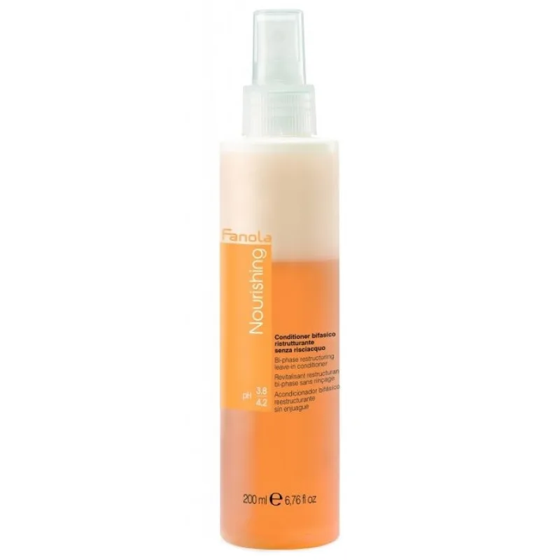 FANOLA Nourishing Bi-phase Restructuring Leave-In Conditioner 200ml - 2-fázový kondicionér v spreji