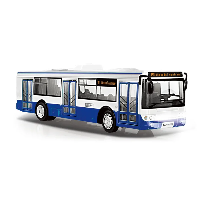 Rappa Autobus který hlásí zastávky česky 28 cm modrý
