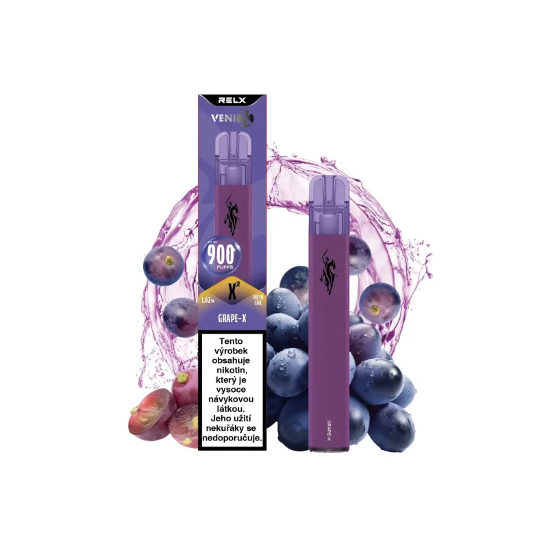 Venix X2 Grape-X 16 mg 900 potáhnutí