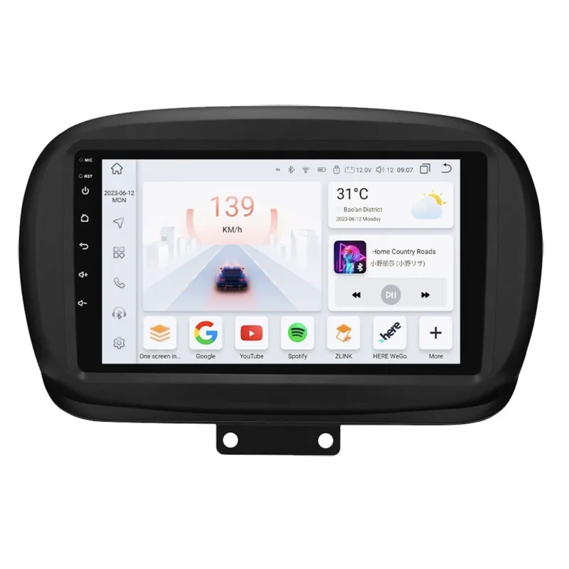 HIZPO KXFT500X91 Autorádio 9" Android pro Fiat 500X Model: S9004 (4+32GB) CHR790
