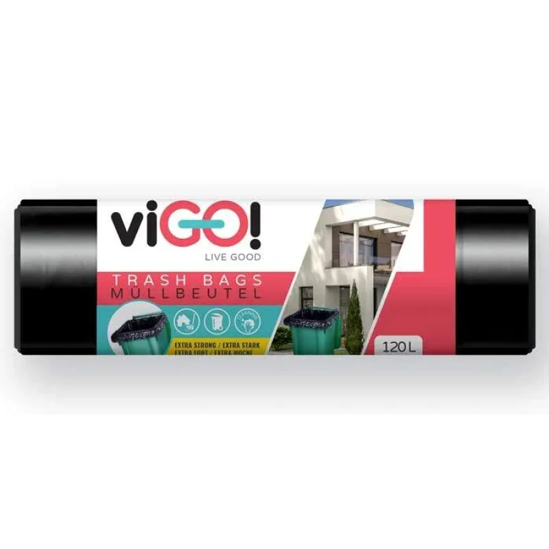 Vrecia na odpad viGO! LDPE silné 120l/10 ks 70x105cm