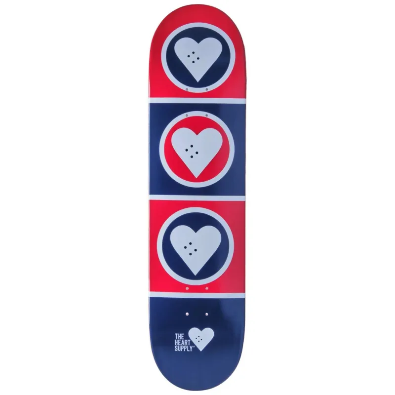 Heart Supply Squad Skate Deska (8"|Červená)