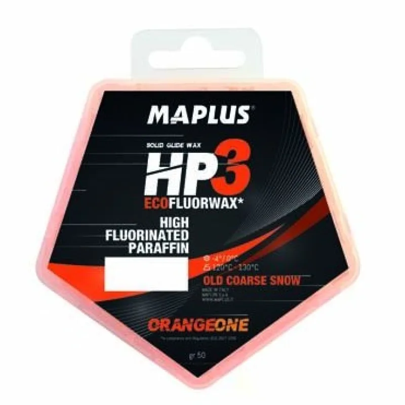 Vosk na lyže Briko Maplus parafín HP3 Solid Orange 2 -4 až 0°C 50 g