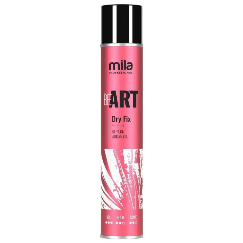 MILA Hair Cosmetics Dry Fix Hair Spray Extra Strong 500ml - silno tužiaci lak na vlasy