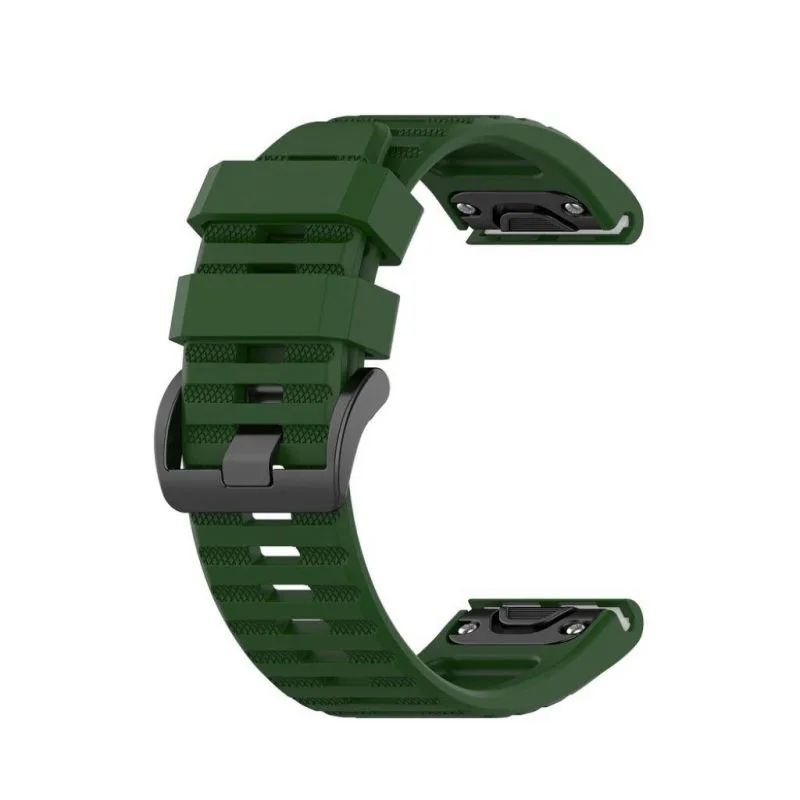Sportovní silikonový řemínek tmavě zelený pro Garmin - EasyFit/QuickFit 26mm ESES 1530001963