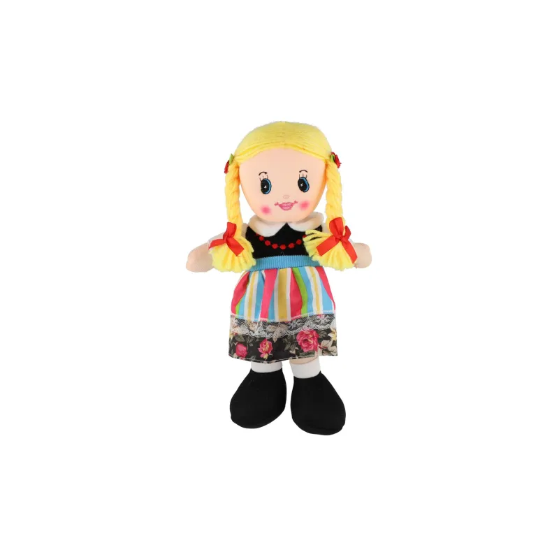 Teddies Bábika látková 30cm v sáčku 0+