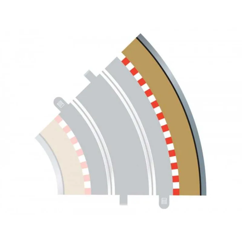 Scalextric Rozšírenie trate SCALEXTRIC C8228 - Radius 2 Vonkajší okraj/Zábrana 45°