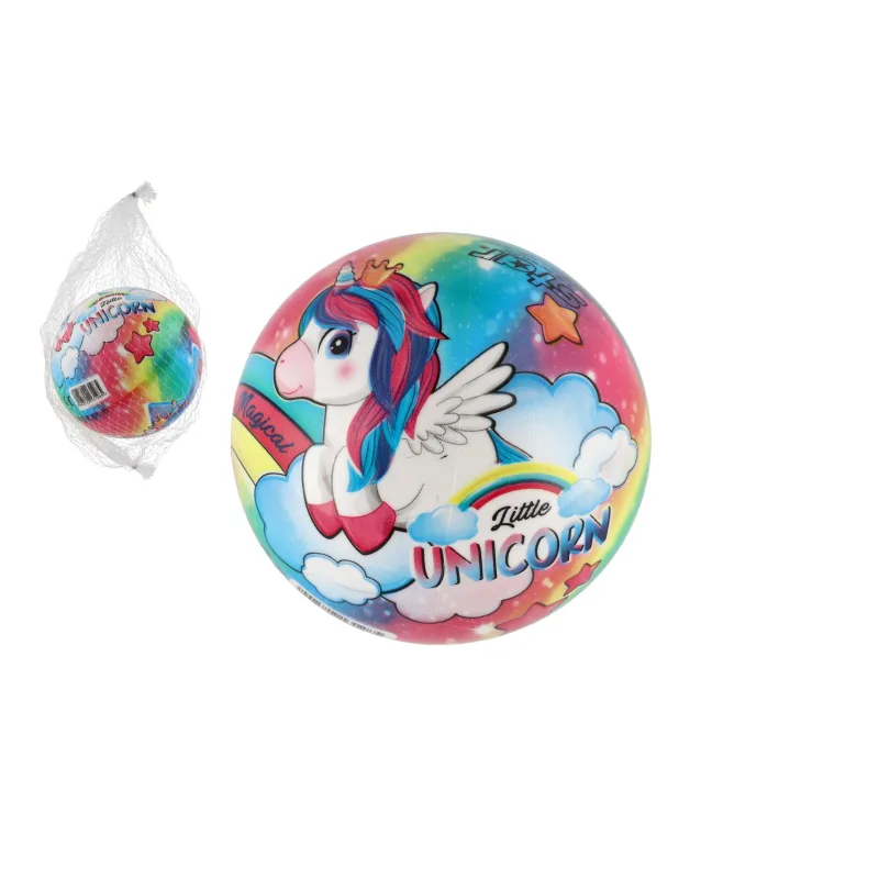 Teddies Loptička Malý jednorožec/Little unicorn nafúknutý 14cm v sieťke