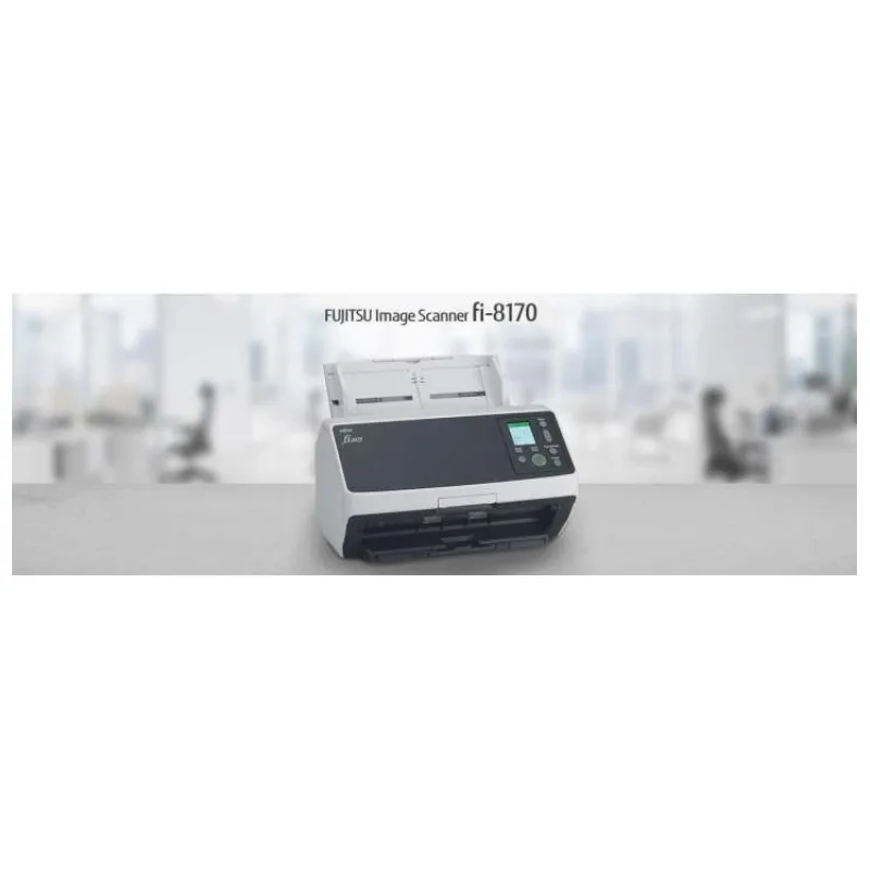Skener FUJITSU Fi-8170 A4, priechodný, 70 str./min, 600 dpi, LAN RJ45-1000, USB 3.2, ADF 100 listov, 10000 listov za de (#PA03810-B051)