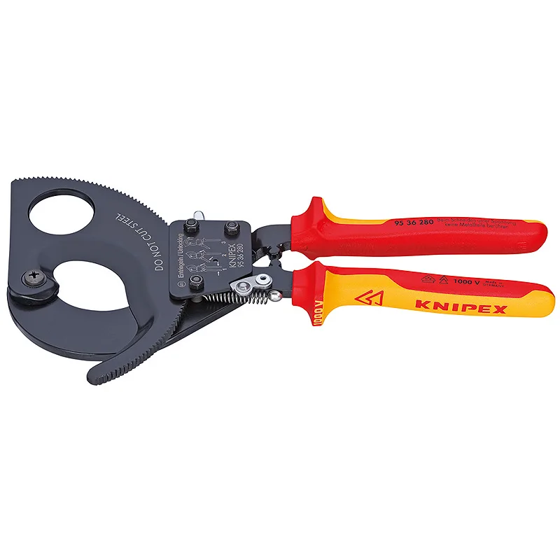 Kliešte na káble račnové Knipex 250 mm VDE 1000V 9536250
