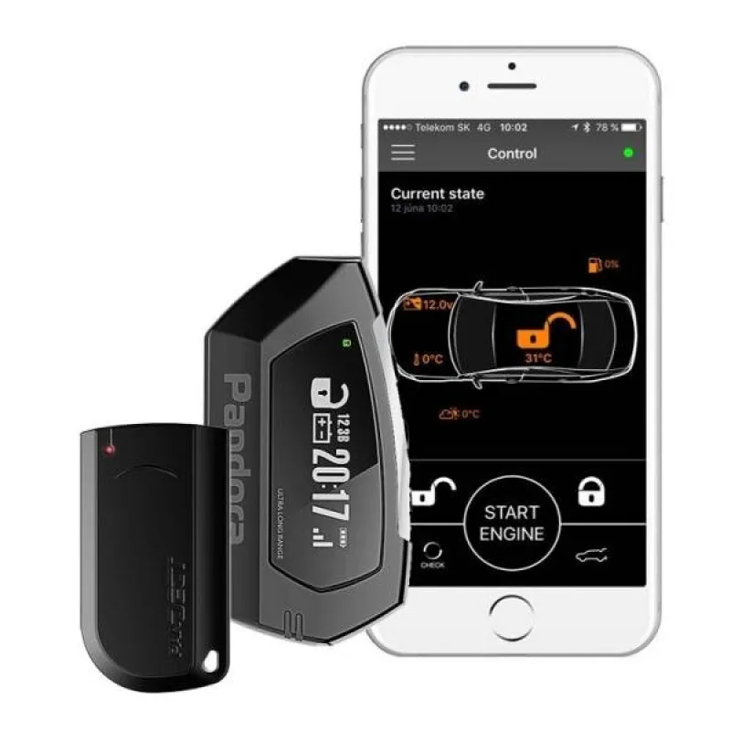 Dvoucestný CAN BUS autoalarm s dálkovým startem Pandora LIGHT PRO v2