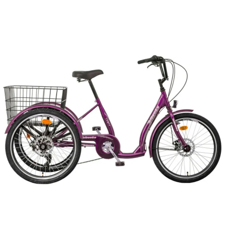Liberty Tříkolka pro seniory COMFY 6spd. Disk 2026 fialová