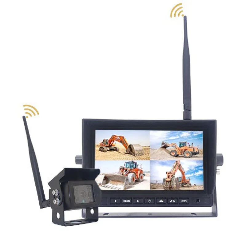 TFT7HDW Monitor 7" bezdrátový set, 4ch 4split 12/24V TFT7HDW