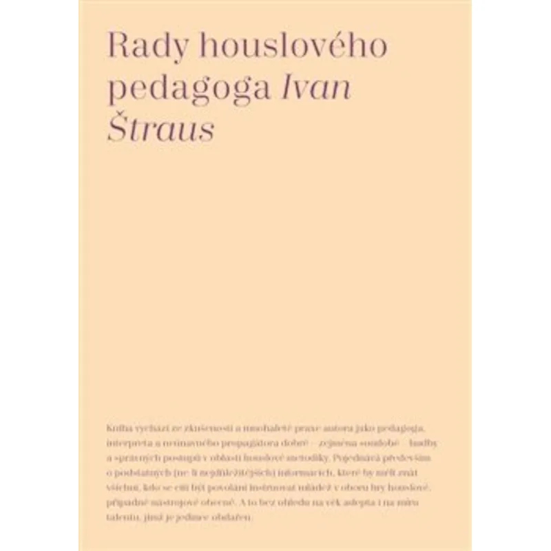 AMU Rady houslového pedagoga