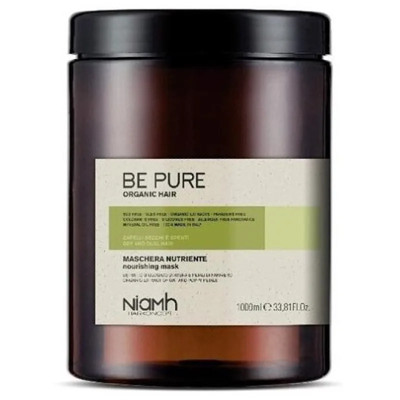 NIAMH Be Pure Nourishing Mask 1000ml - maska pre jemné, slabé a vysušené vlasy