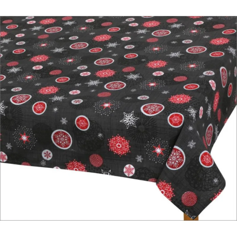 Bellatex Ubrus Ozdoba vánoční, šedá - 70x70 cm