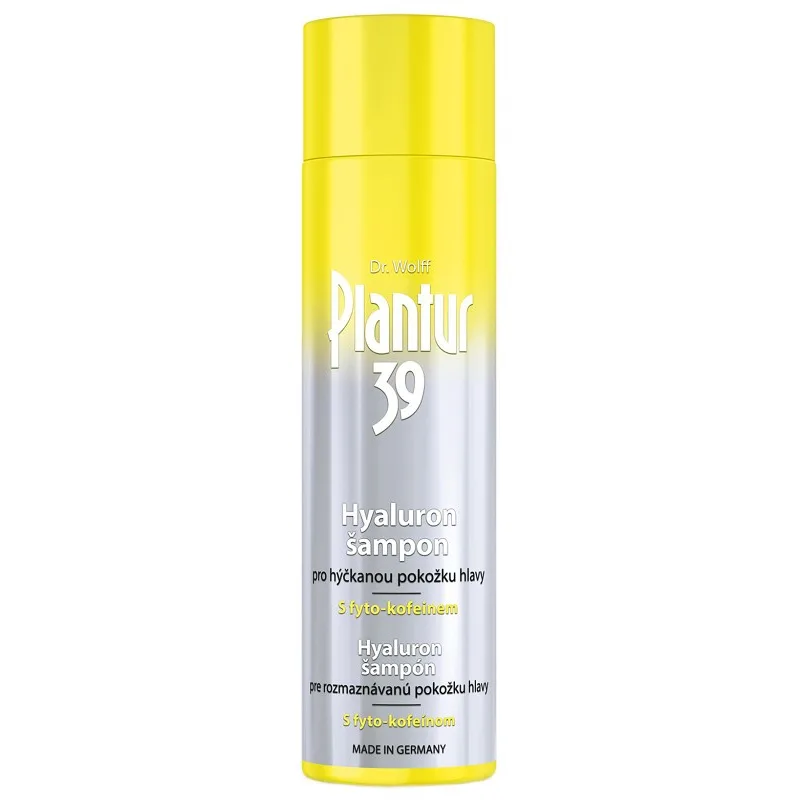 DR. WOLFF PLANTUR 39 Hyaluron šampón proti padaniu pre suchú a svrbiacu pokožku hlavy 250ml