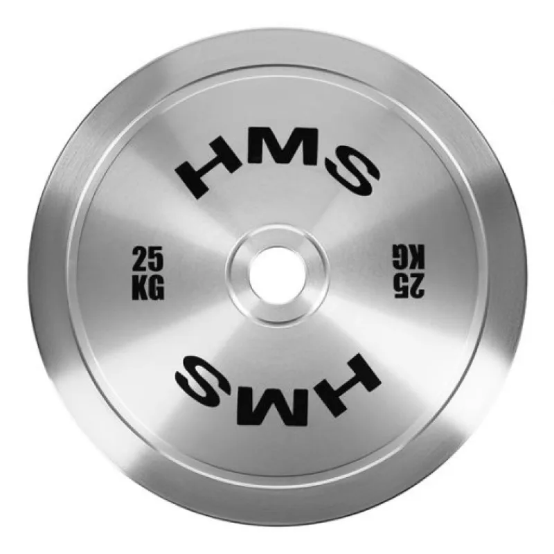 Ocelový olympijský kotouč HMS TOS250, 25 kg