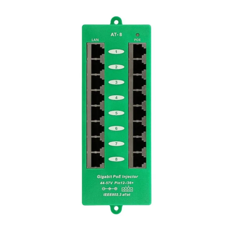 OEM POE-PAN8-GBATF 802.3af/at GB stíněný 8port Poe POE-PAN8-GBATF