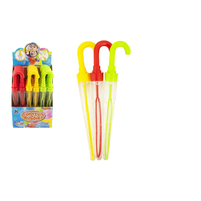 Teddies Bublifuk dáždnik plast 37cm 130ml 3 farby