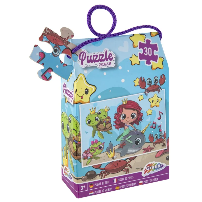 Rappa Puzzle 30 dílků 29x18 cm Mořská víla